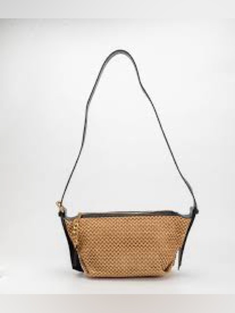 Melie Bianco shoulder bag vegan crochet mesh style